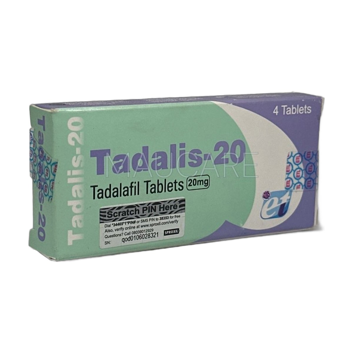Tadalis 20Mg X 4