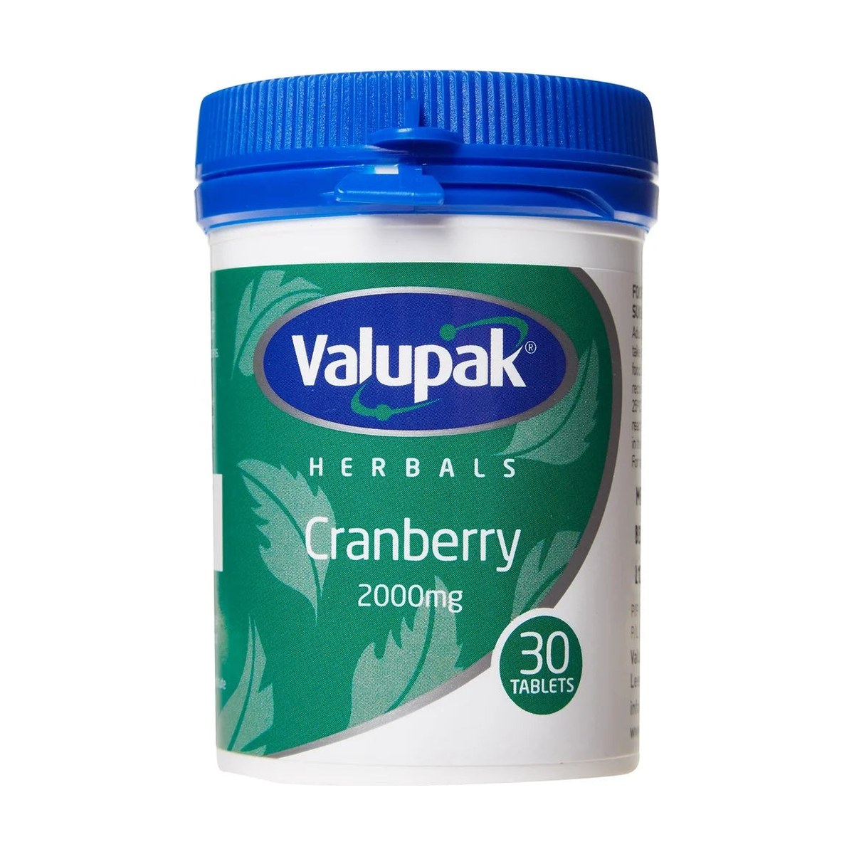 Valupak Herbals Cranberry 2000Mg