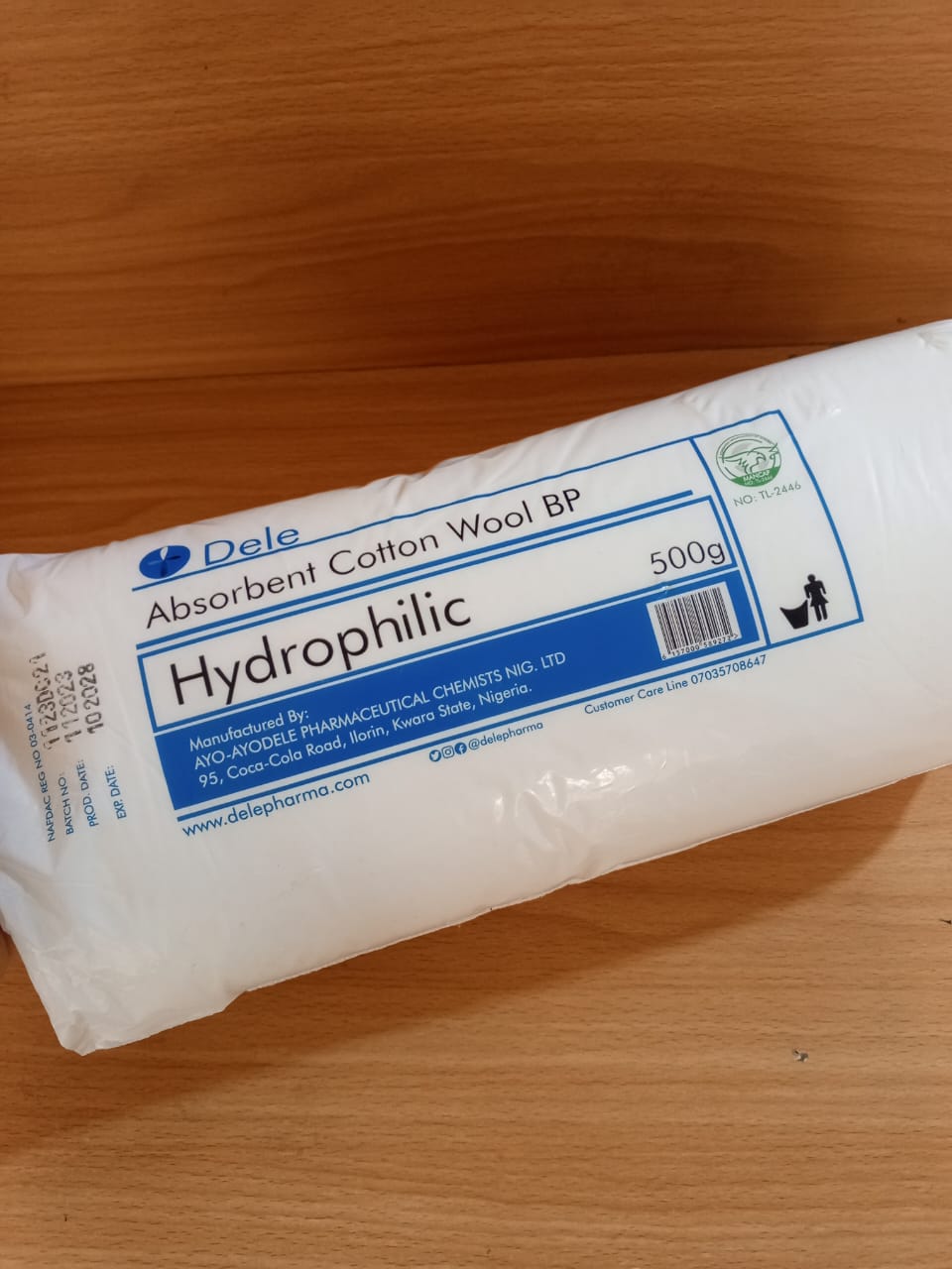 Dele Cotton Wool 25G